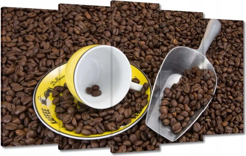 Vászonkép 100x60 Természetes kávé szemes