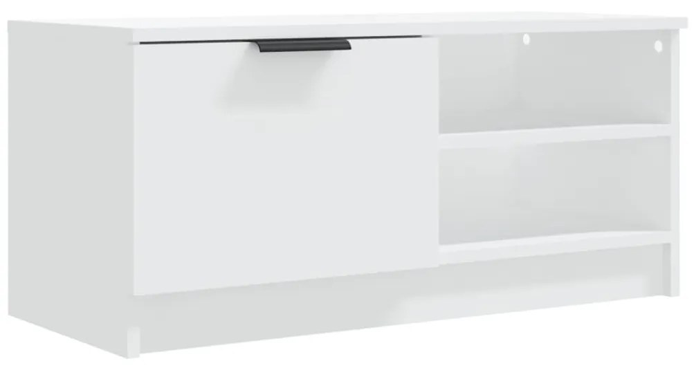 2 db fehér szerelt fa TV-szekrény 80 x 35 x 36,5 cm