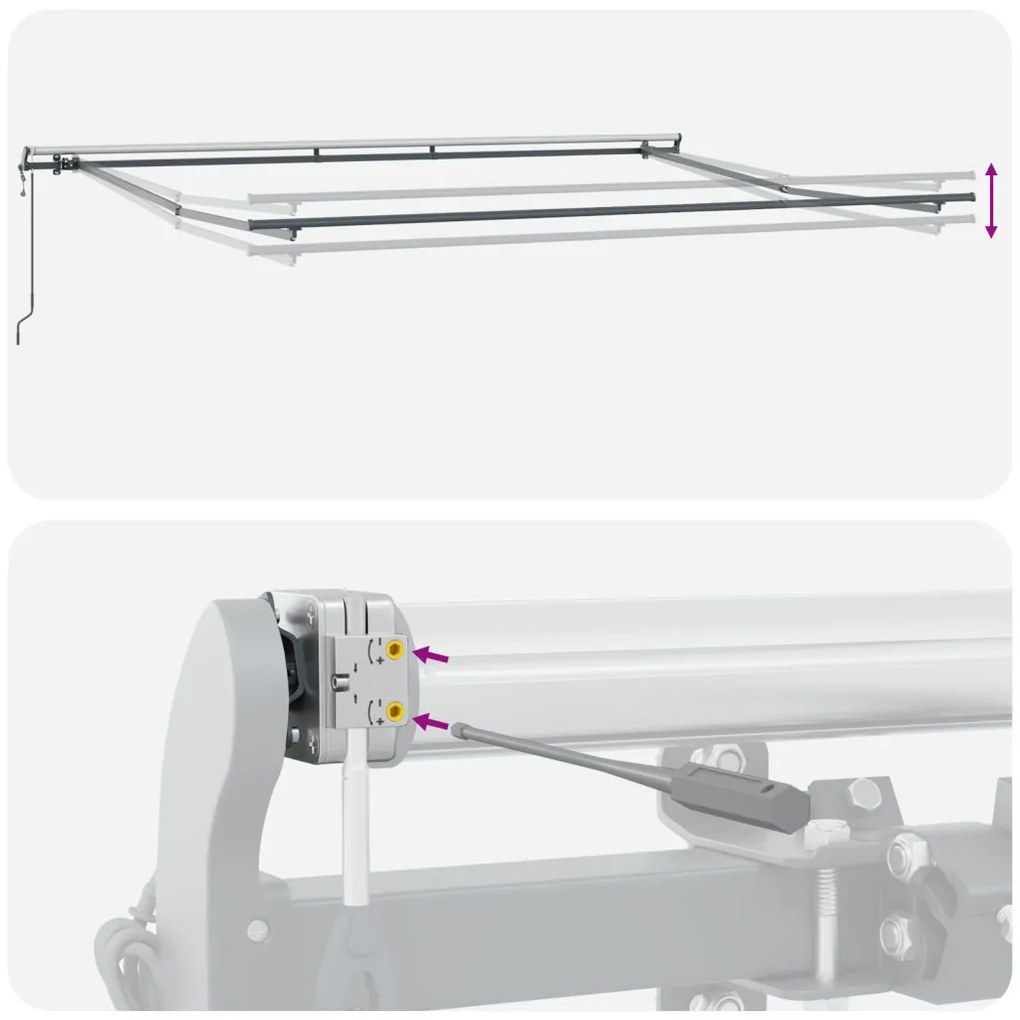 Automatikus behúzható napellenző narancs és barna 400x350 cm