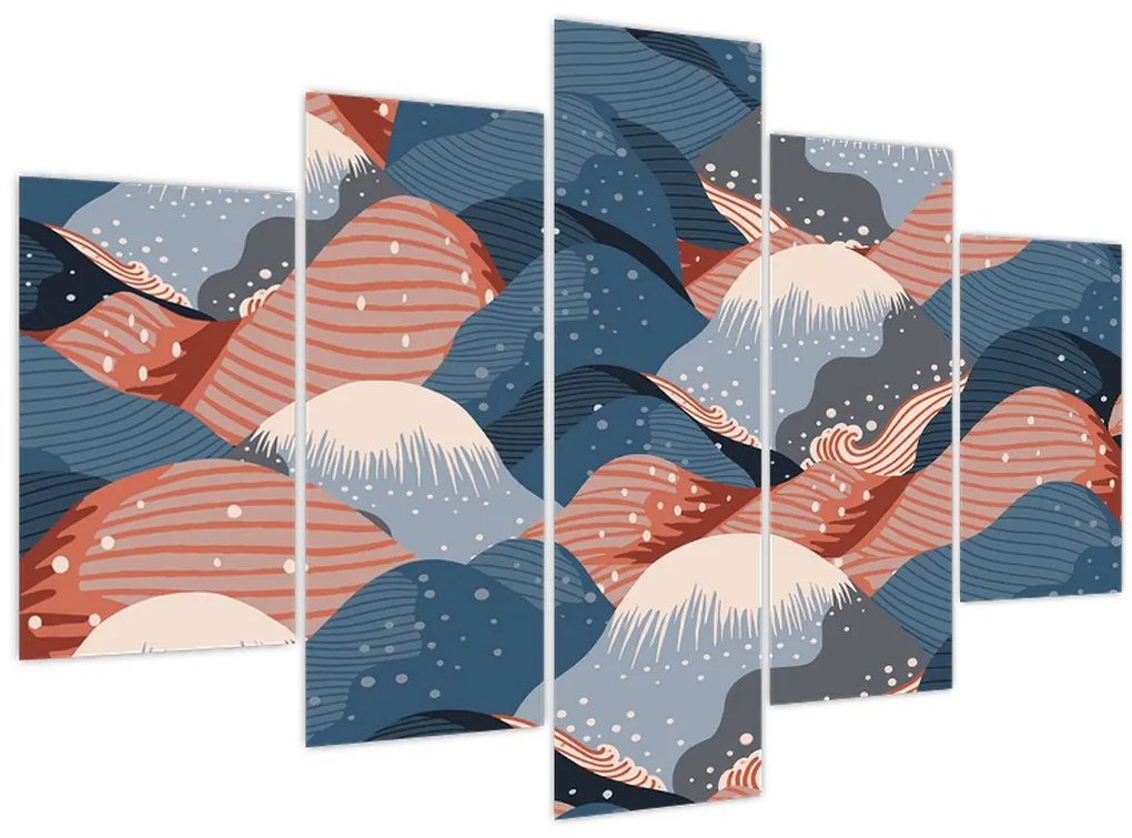 Kép - Japán hullámok (150x105 cm)