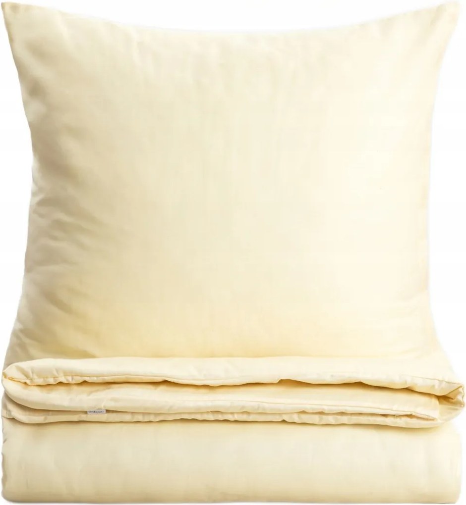 Avelia szatén ágyneműhuzat viszkóz keverékkel sárga 160x200 2*70x80 cm Homl