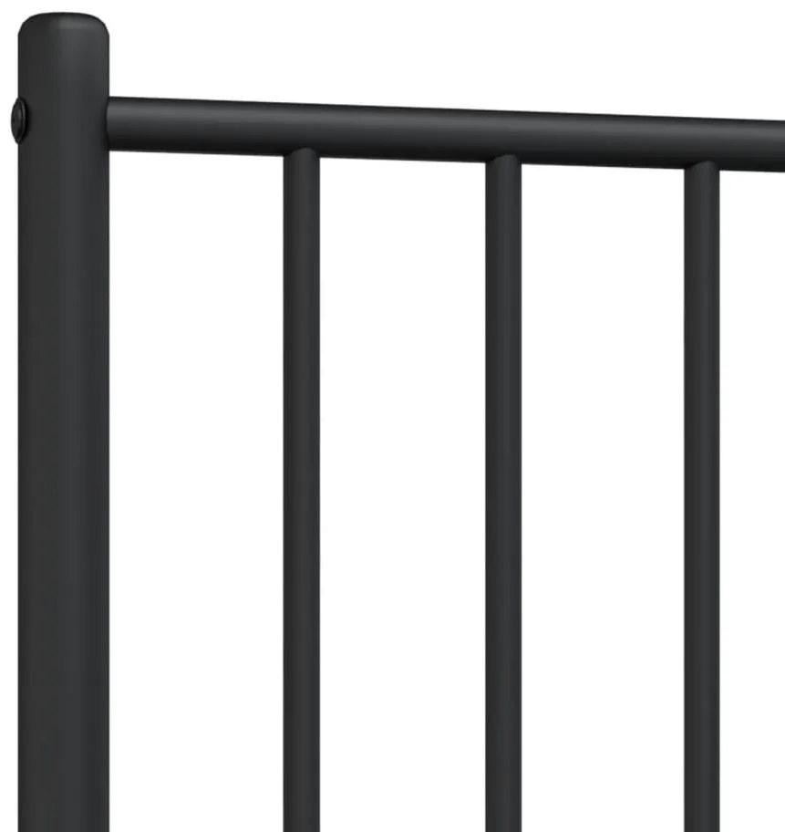 fekete fém fejtámla 75 cm