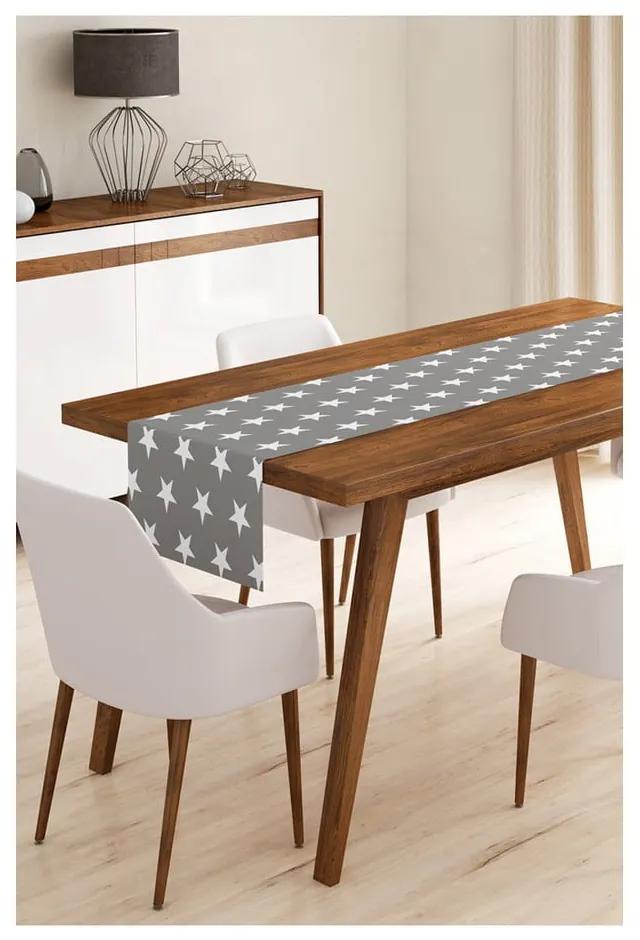 Grey Stars mikroszálas asztali futó, 45 x 140 cm - Minimalist Cushion Covers