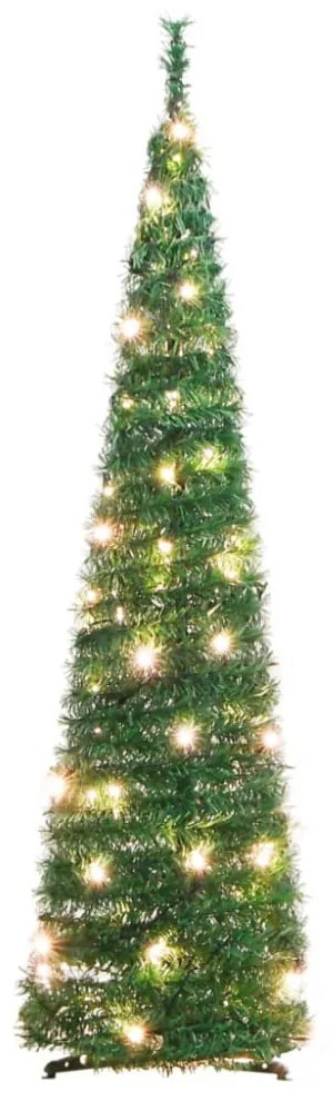 könnyen felállítható műkarácsonyfa 50 db LED-fénnyel 120 cm