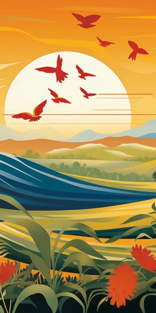 Poszter 50x100cm A vidéki élet egyszerűsége