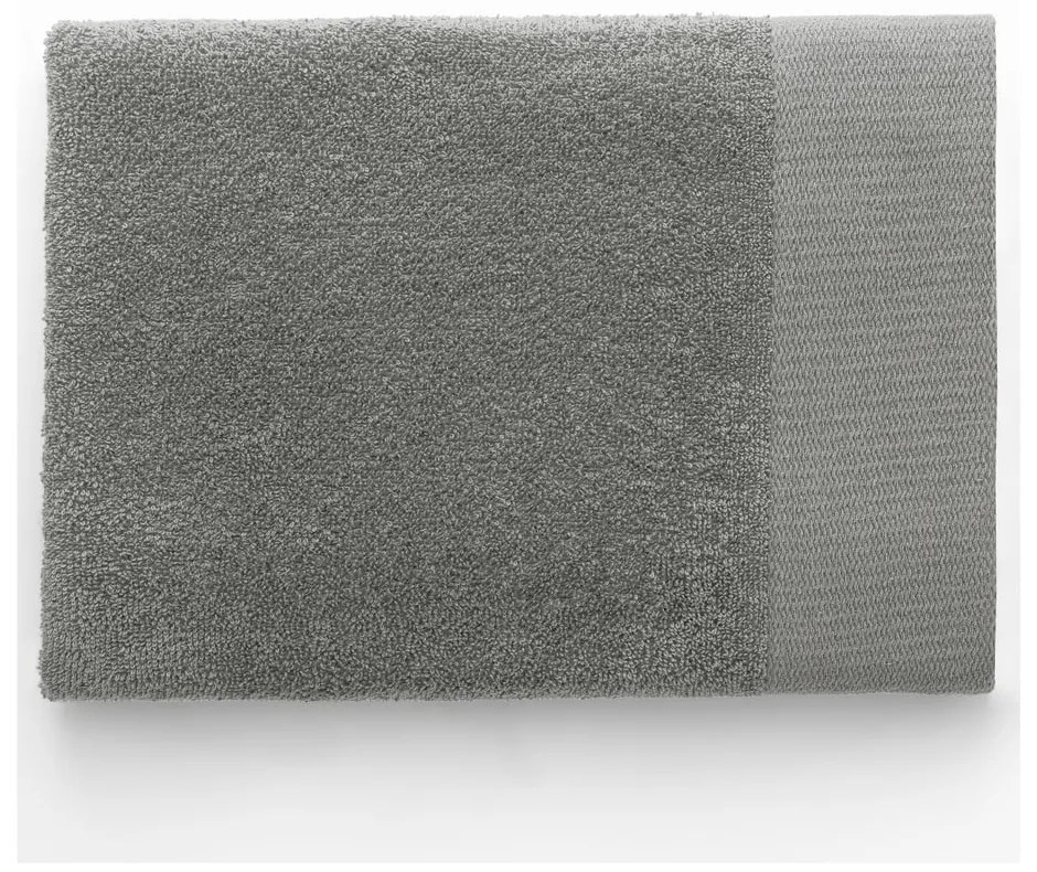 Szürke frottír pamut fürdőlepedő 70x140 cm Amari – Restilo