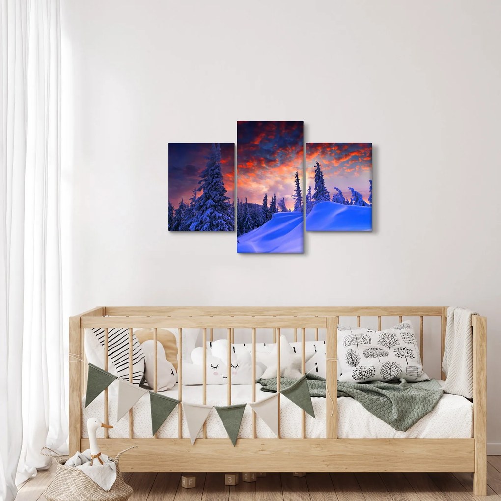 Kép - Téli szürkület (90x60 cm)