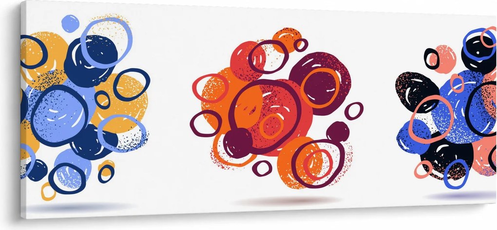 Színes körök képe (120x50 cm)