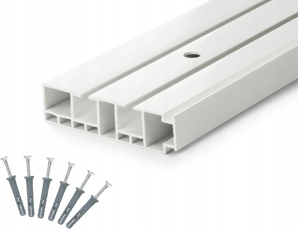 Mennyezeti Sín Pvc mennyezeti függönykarnis 2 vágányos 90cm