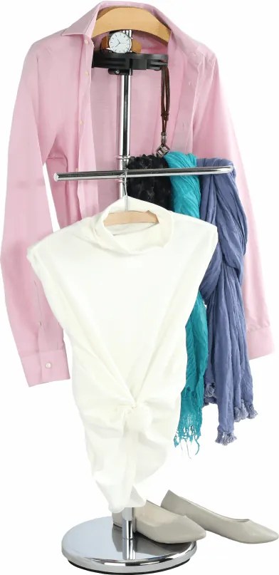 Szobainas, természetes fa/króm, SUNIL