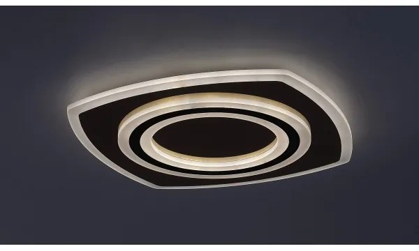 Rabalux 71317-LED fényerőszabályozható mennyezeti lámpatest TANELI 60W/230V 3000/4000/6000K króm/fekete + távirányító