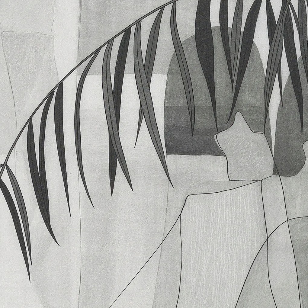 Fotótapéta Flizelin az Otthon szobájába 3D Absztrakt pálma 250x250 Ragasztó