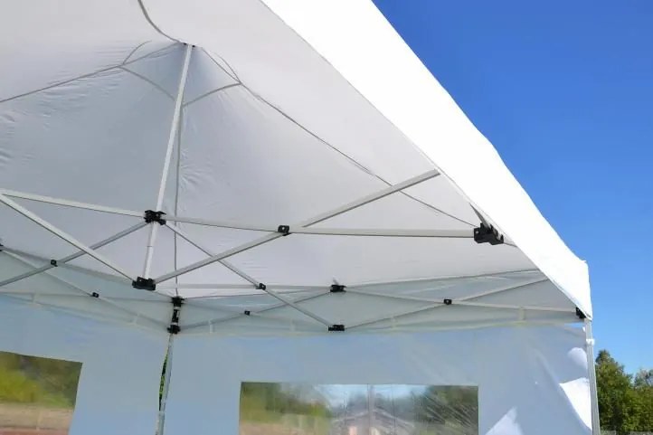 GARTHEN Kerti pavilon PROFI 3 x 3 m fehér + 4 oldalfal