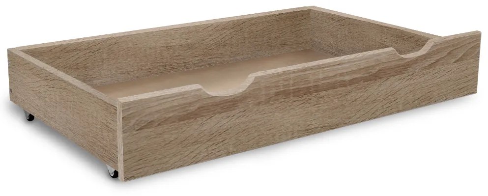 Tárolódoboz ágy alá, 98 cm, sonoma tölgy