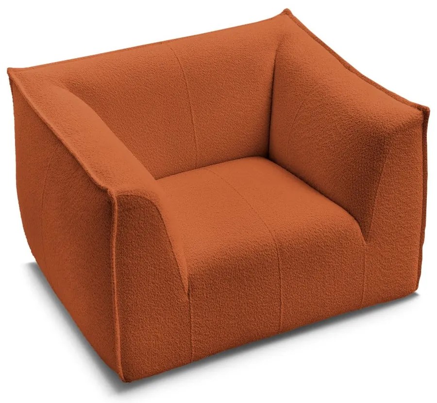 Narancssárga buklé fotel Giorgia – Bobochic Paris