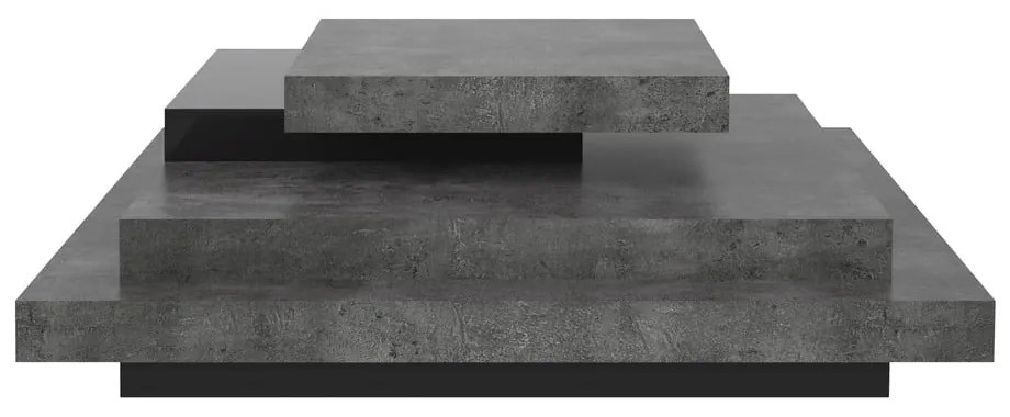 Szürke dohányzóasztal beton dekorral 110x110 cm Slate - TemaHome