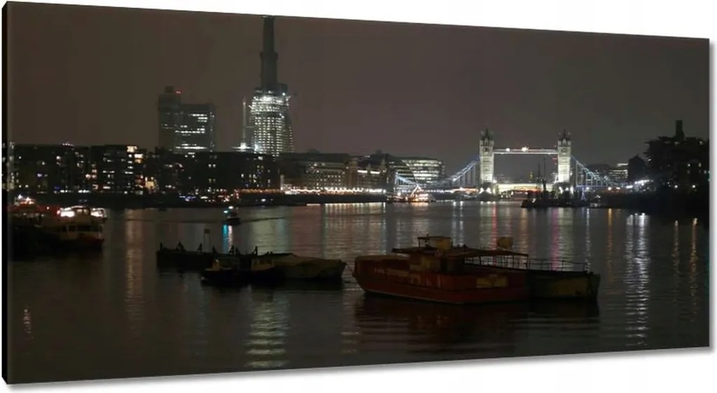 Festmények 115x55 London éjszaka