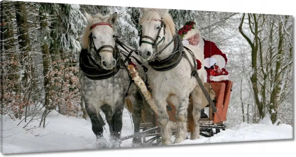 Vászonkép 60x30 Csillag Mikulás