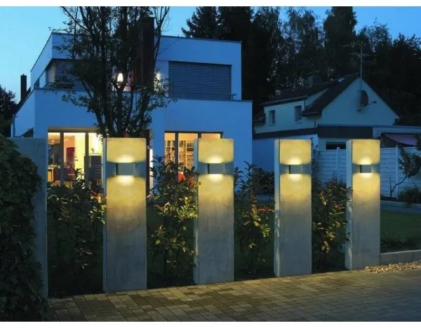 LED2 - LED Kültéri fali lámpa FLAT 2xLED/5W/230V IP65