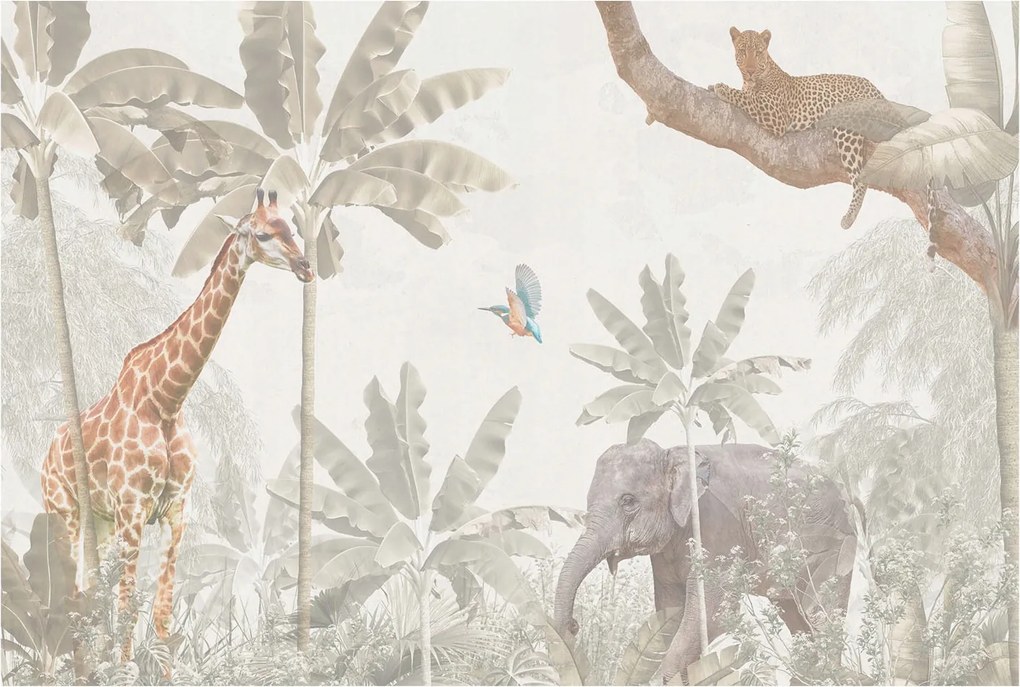 Dekoratív fotótapéta irodába Trópusi oázis 104x70 Ragasztó