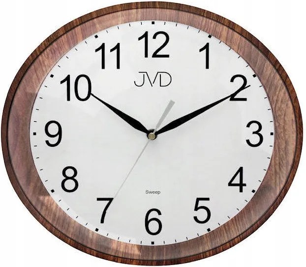 Ovális Csendes Falóra Jvd HP664.10 Barna