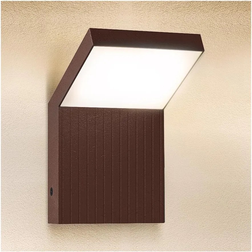 BRILAGI - RIANO LED/8W/230V kültéri fali lámpatest barna IP65
