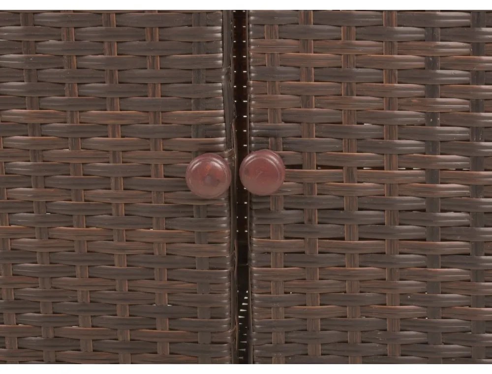 Műrattan kerti tárolóasztal 90x50 cm Padua – Garden Pleasure