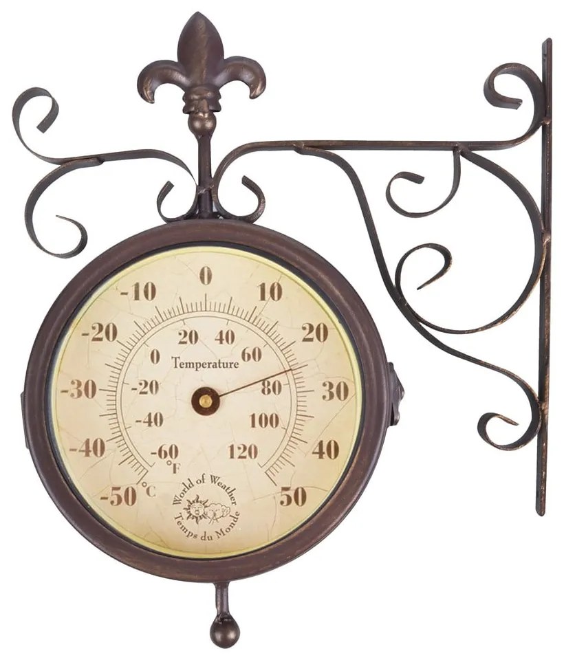 Rustic falióra hőmérővel - Esschert Design