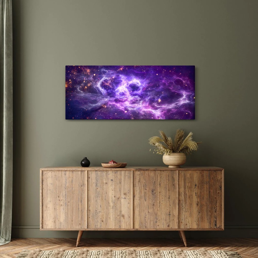 Kép - Lila Univerzum (120x50 cm)
