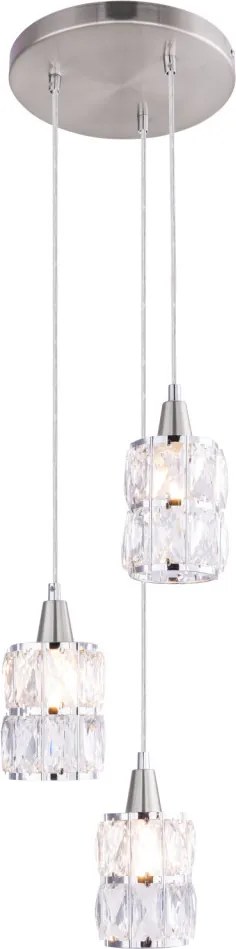 Függeszték Matt nikkel WOLLI GLOBO-15760-3