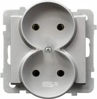 Dupla aljzat földelés nélkül ezüst Sonata Ospel