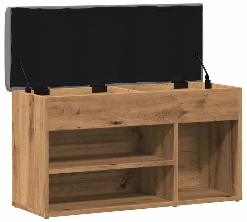 kézműves tölgy szerelt fa cipőtároló pad 82x32x45,5 cm
