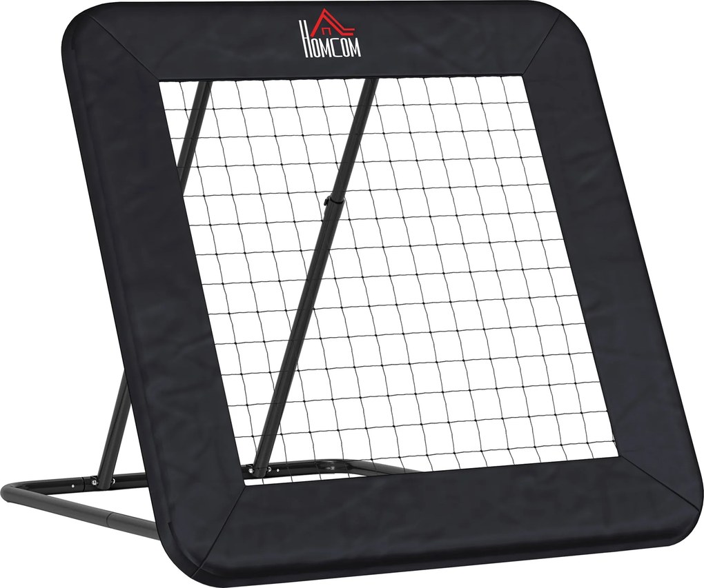 HOMCOM Foci Rebounder - Rebound Fal Szegéllyel, 5 Fokozatban Állítható, Hordozható Rebound, Focikapu Tinédzsereknek, Rebound Fal Kézilabda Edzéshez 12