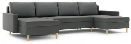 BELLIS III U alakú kinyitható kanapé Barna