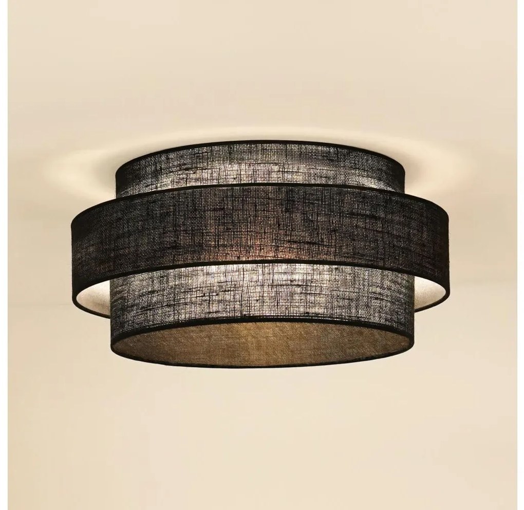 Brilagi - SPACE YUTE LED mennyezeti lámpa 12W/230V, 50 cm, fekete