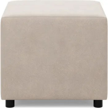 Zeus puff, bársony, 50x50, bézs