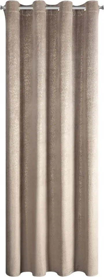Függöny készre szerelve Bethy 135x250 Eurofirany barna arany eső