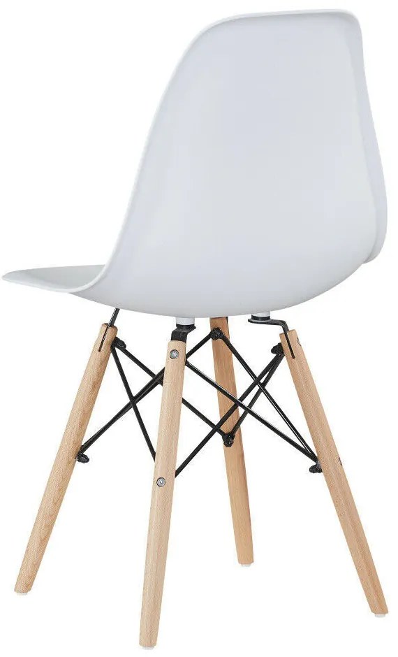 4 db modern étkezőszék, 4 színben-fehér