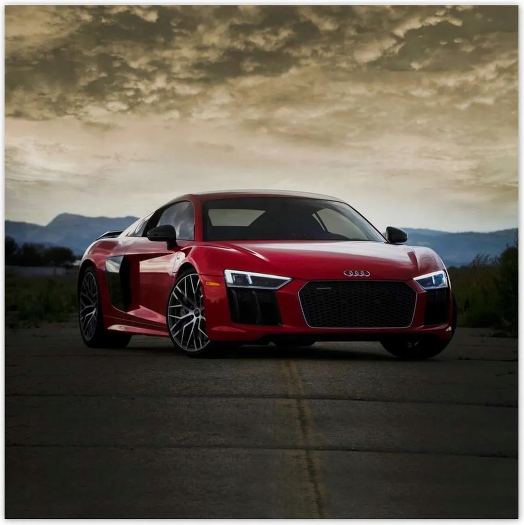 Poszterek 140x140 Piros Audi Autó