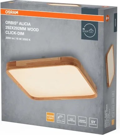 Osram - LED dimmelhető mennyezeti lámpa ORBIS ALICIA LED/16W/230V 29,2x29,2 cm