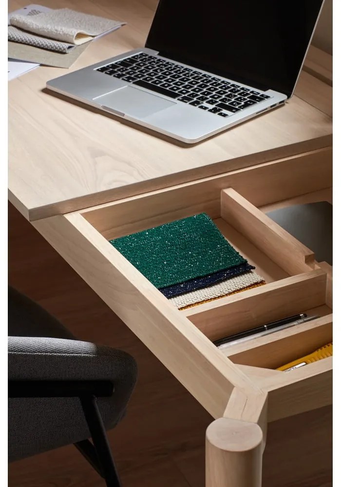 Íróasztal kőrisfa dekorral 136x68 cm Atlas - Teulat