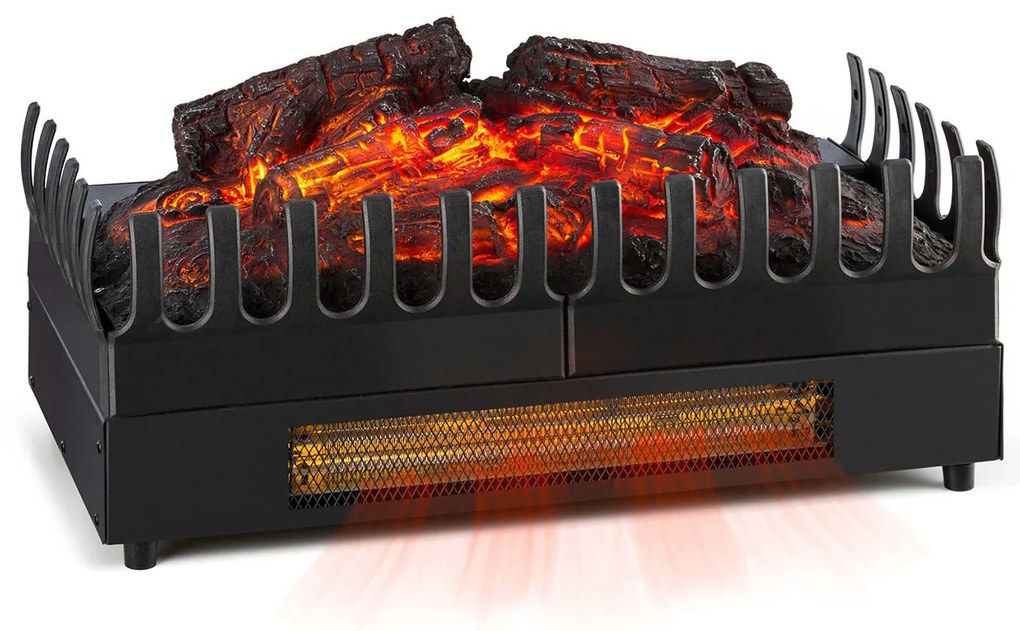 Kamini FX, elektromos kandalló, kandallóbetét, 1000/2000 W, 2 W LED, fekete