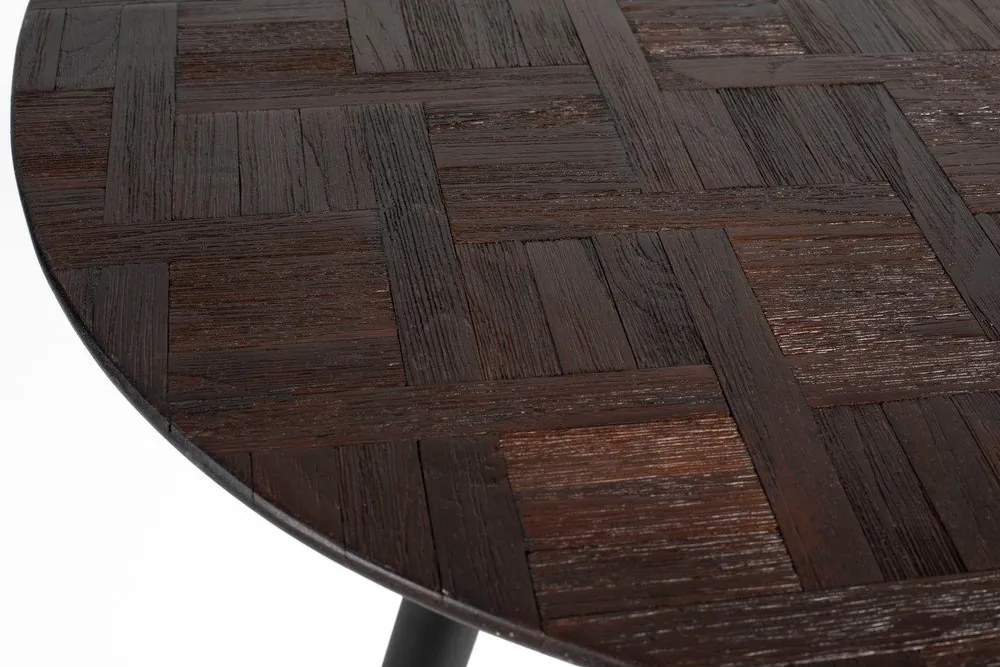 Teakfa kerek étkezőasztal 76x111 cm Webster – White Label