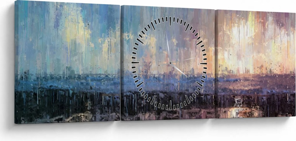 Kép - Absztrakció (órával) (90x30 cm)