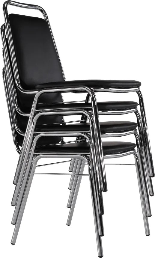 Szék tárgyalóterembe, fekete textilbőr, ZEKI