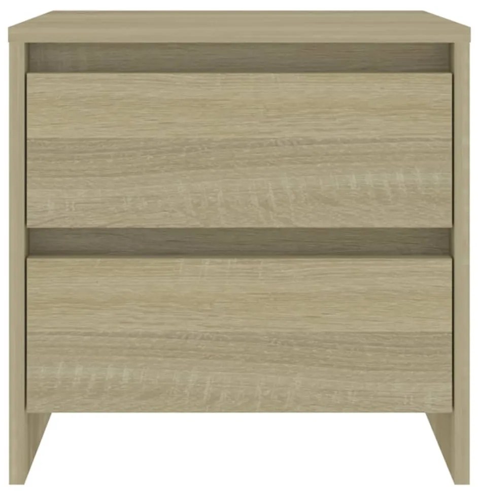 2 db sonoma tölgy szerelt fa éjjeliszekrény 45x34,5x44,5 cm