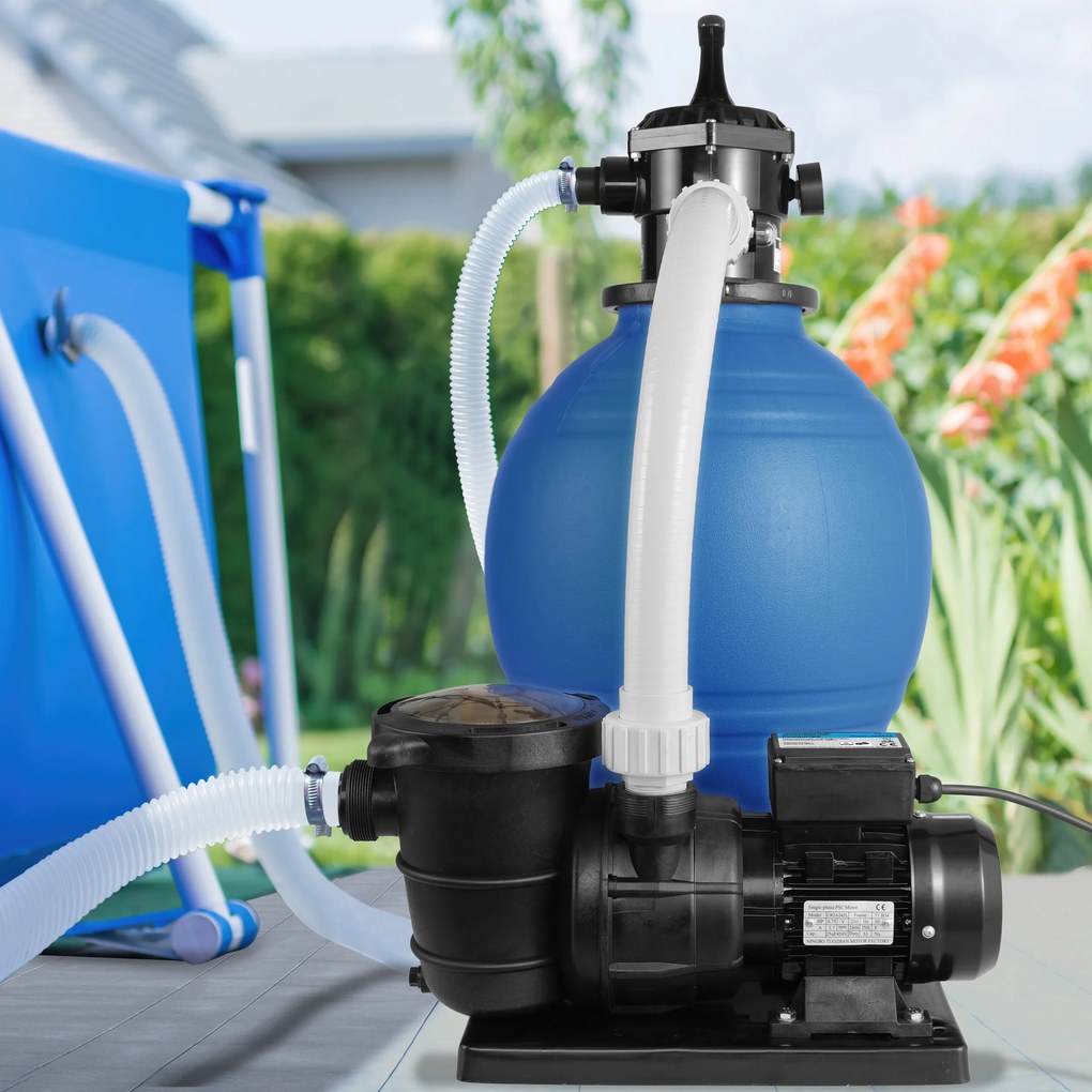 AQUA homokszűrő medencéhez, 15900 l/h, kék Monzana