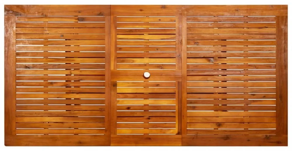 tömör akácfa kerti étkezőasztal (150-200) x 100 x 75 cm