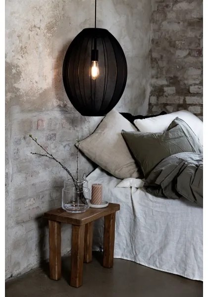 Markslöjd 108795 - Csillár zsinóron FLORENCE 1xE27/40W/230V fekete