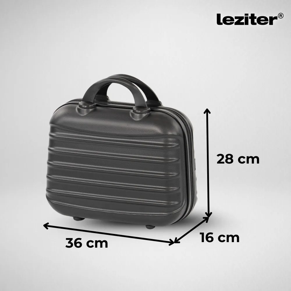 TraveLux Max IX gurulós bőrönd szett fekete